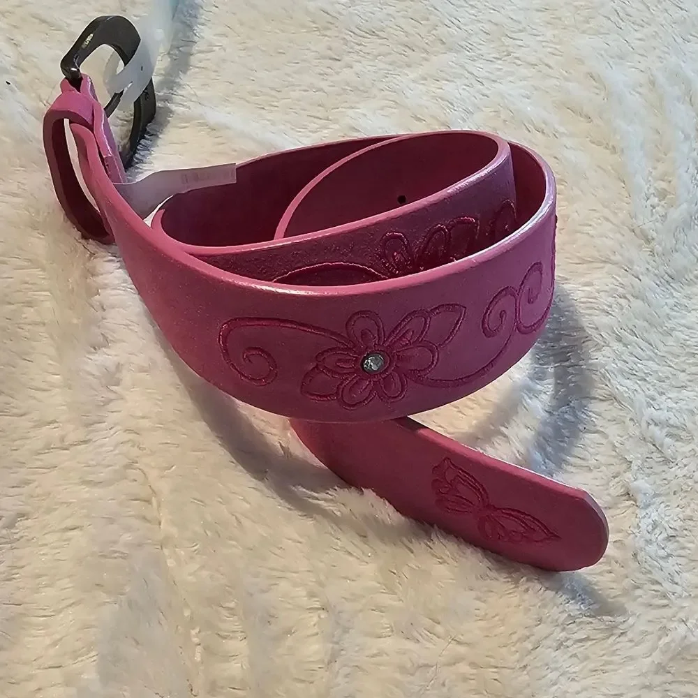 Pink Floral Embroidered Belt Size 4-7 From Children's Place.